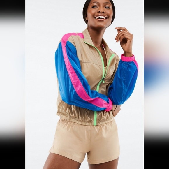 *NWOT* Women's Fabletics Payton Woven Lightweight Zip Jacket Sz XL - Picture 2 of 11